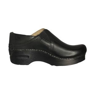 Dansko Pepper Cabrino Black Leather Professional Stapled Clog 36 New In Box